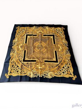 Hermes "Animaux Solaires" Silk Twill Scarf, Carre 90